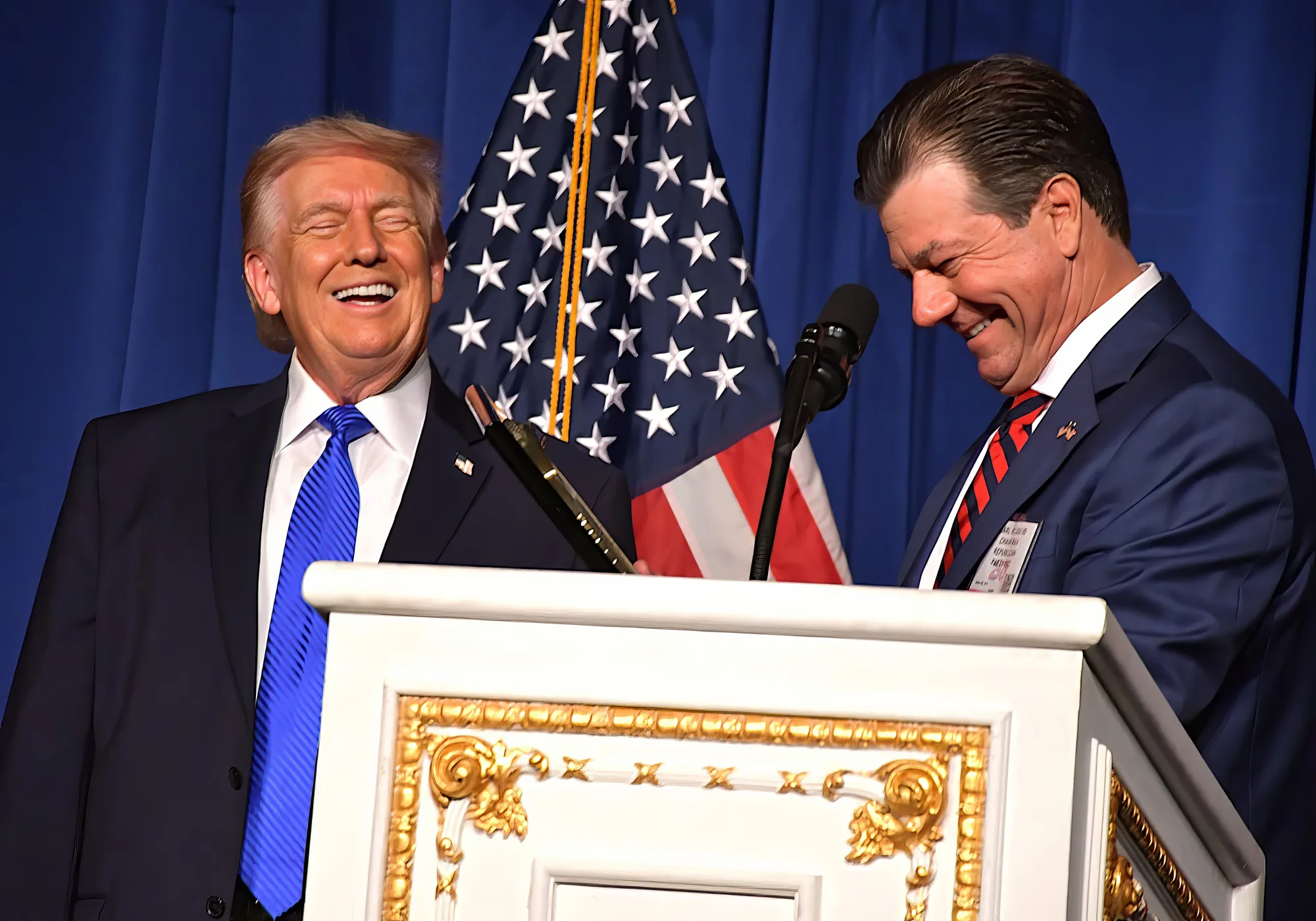 President Trump with Chairman Carl Cascio
